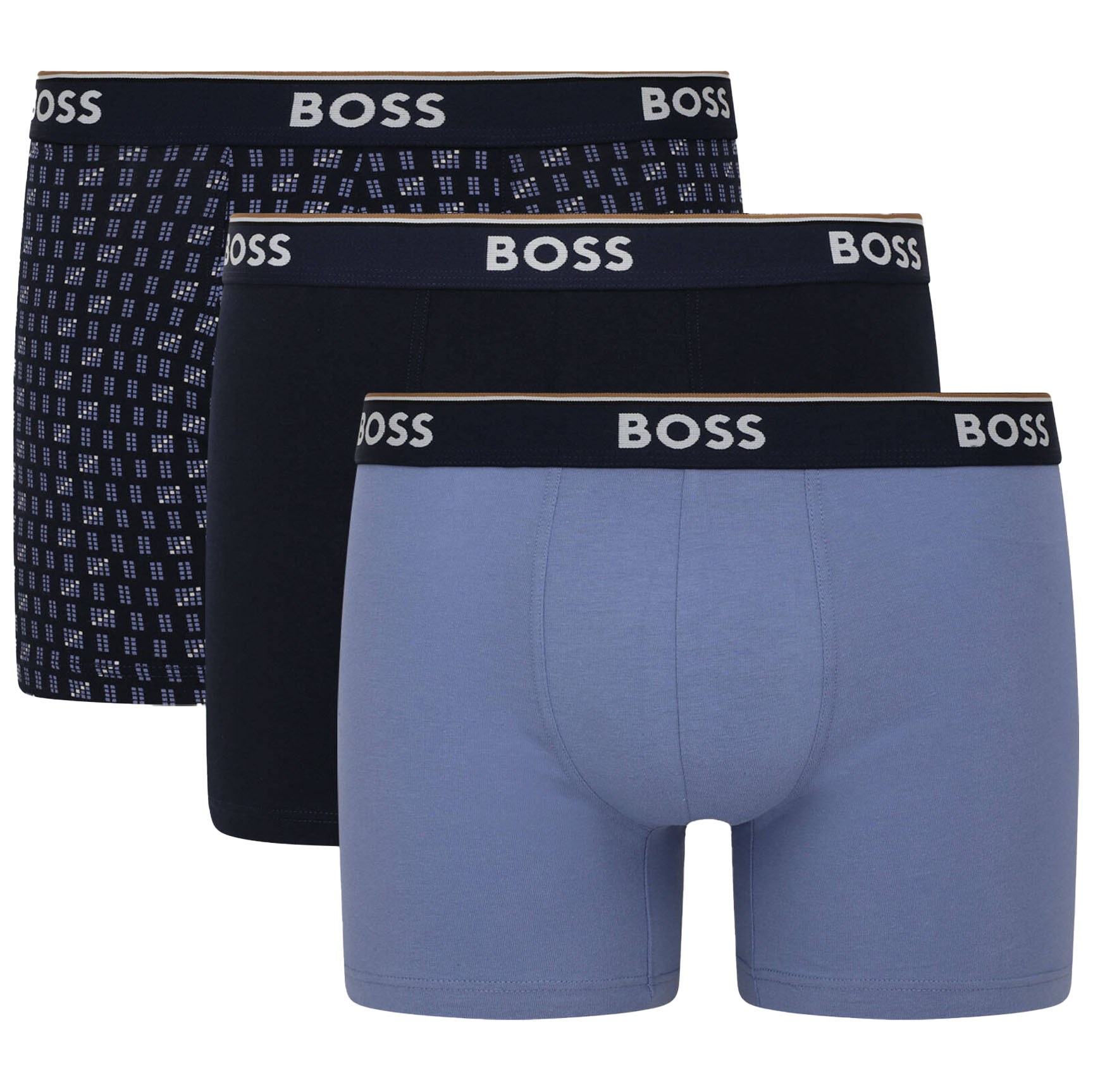 Boss Power boxershorts 3-pack blauw
